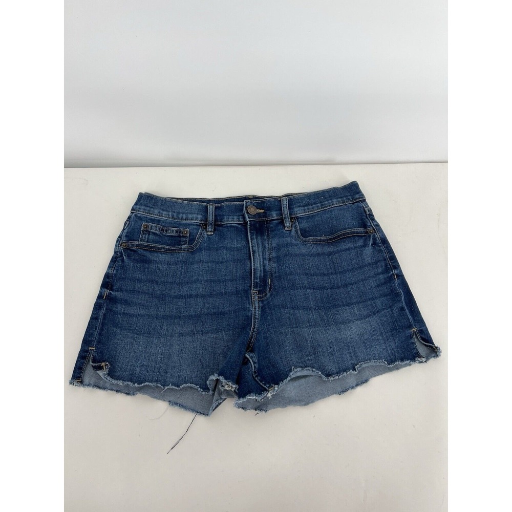 Calvin Klein Womens Jean Shorts Size 30 Medium‎ Wash Made w Recycled Bottles